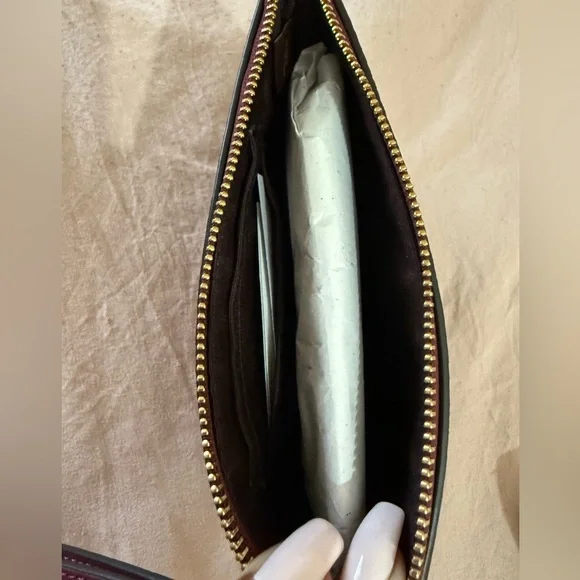 Coach holiday bells print corner zip wristlet NWT - Picture 5 of 5